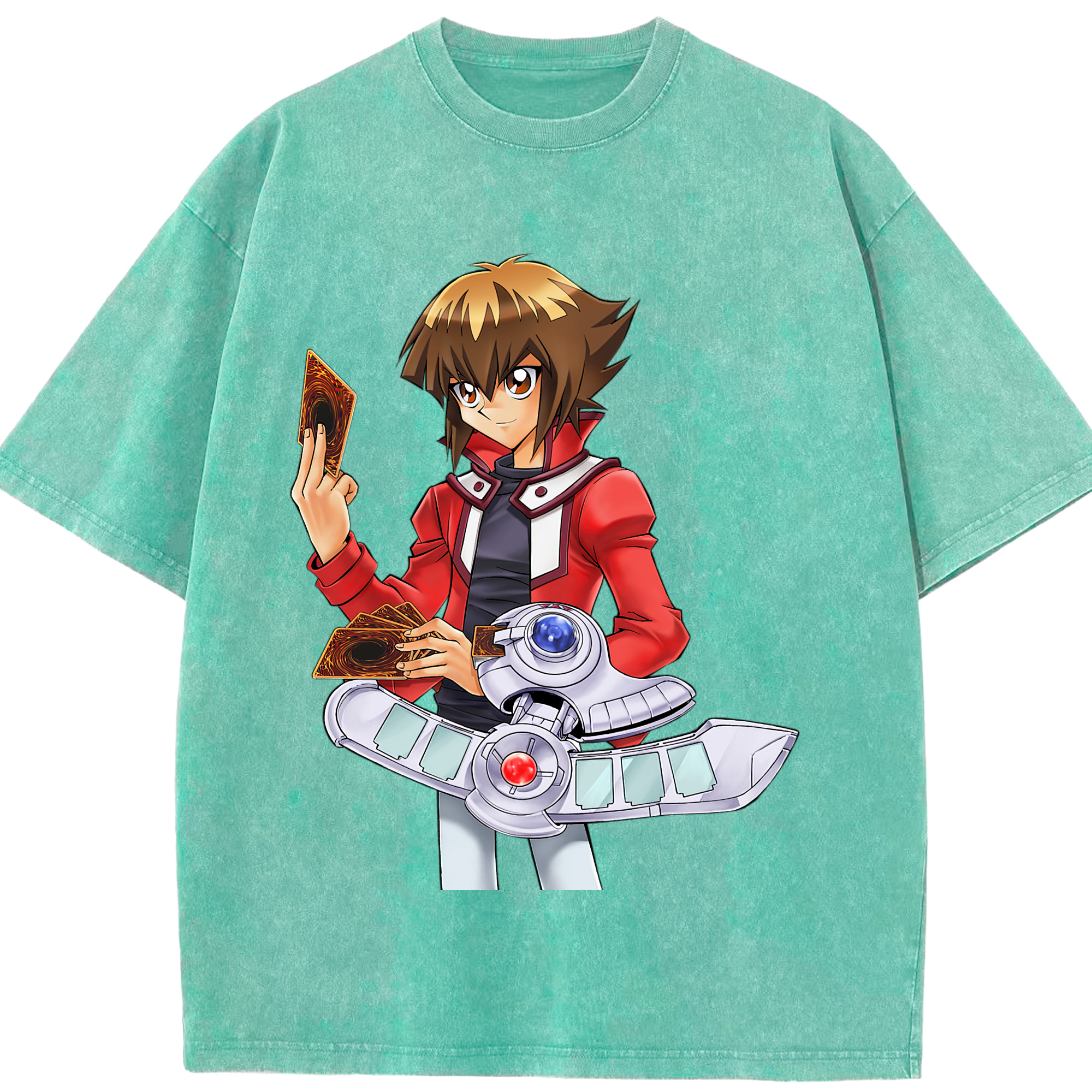 （画像用） 遊☆戯☆王 Yu-Gi-Oh! 綿100% ヴィンテージ風 半袖Tシャツ（フロントプリント）